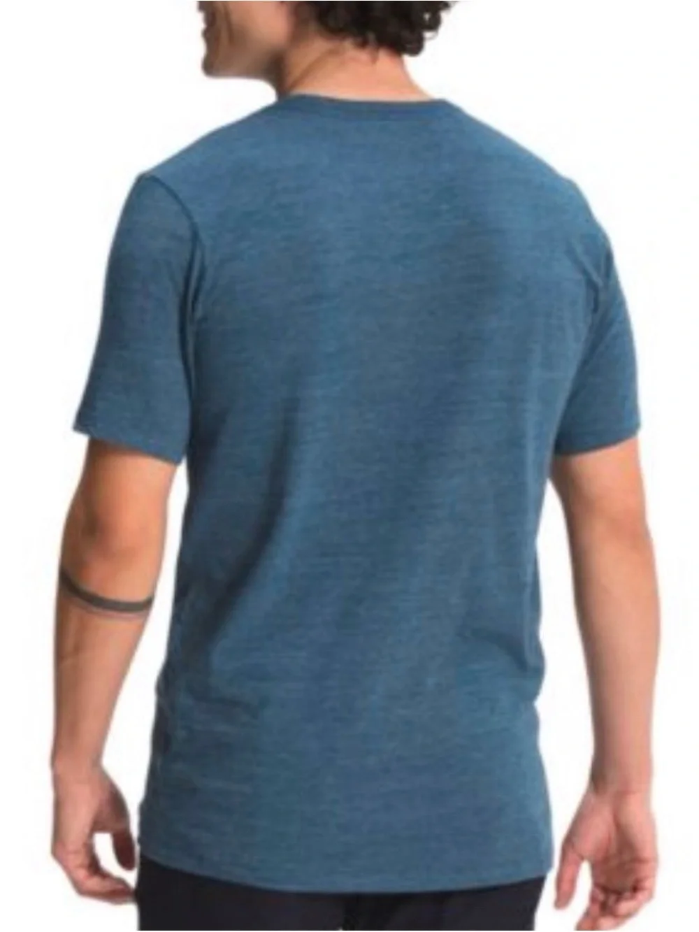 The North Face Men's Heather Blue Logo Crew Tee